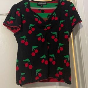 Sourpuss cherry cardigan sweater